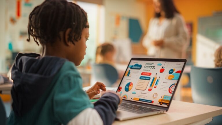 excited,happy,teacher,explaining,a,math,lesson,to,a,classroom